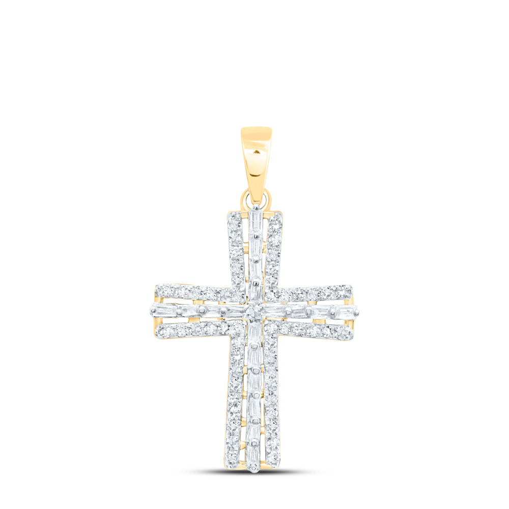 1/3CTW-NAT DIA NK GIFT CROSS PENDANT Daisy Joyeria