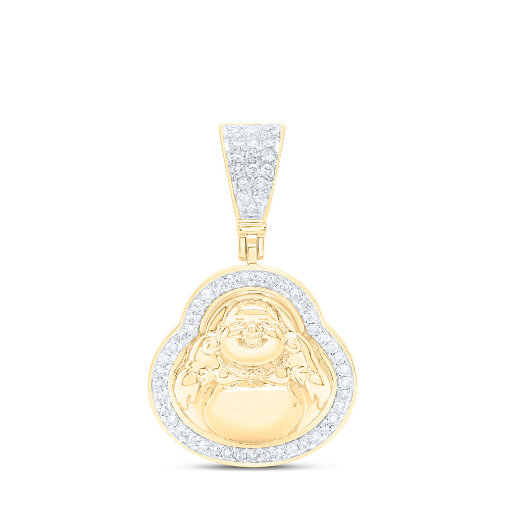 1/3CTW-NAT DIA NK BUDDHA CHARM Daisy Joyeria