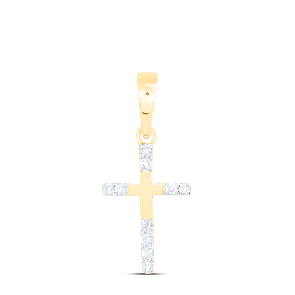 1/20CTW-NAT DIA NK GIFT CROSS PENDANT Daisy Joyeria