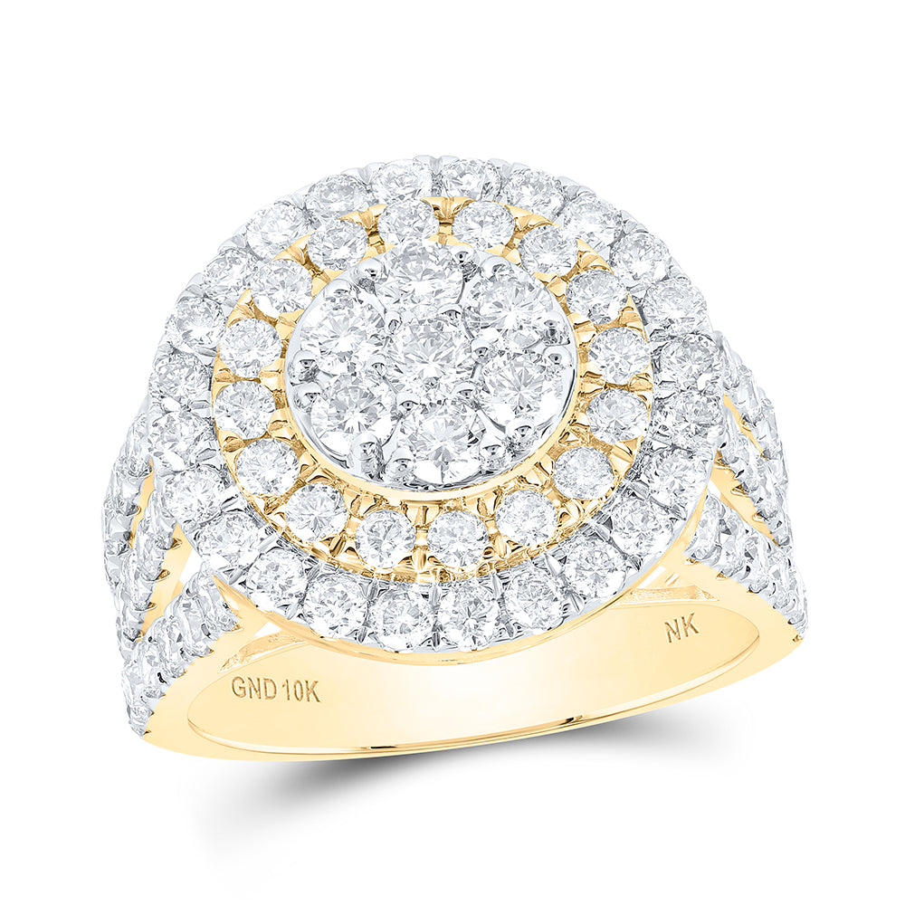 2 5/8CTW-DIA NK ROUND SHAPE LADIES RING 7 Daisy Joyeria