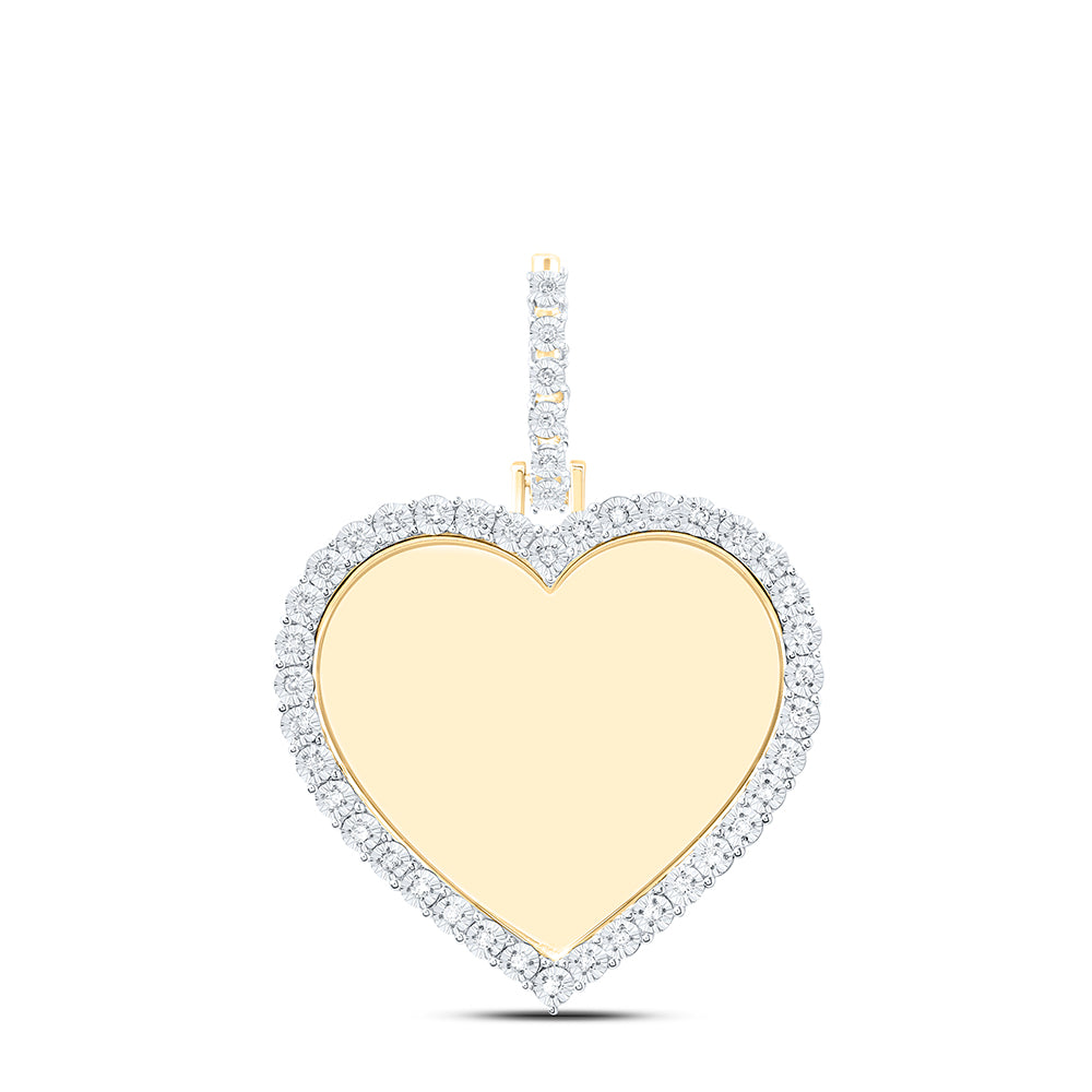 1/8CTW-DIA P1 FANUK MEMORY HEART PENDANT Daisy Joyeria