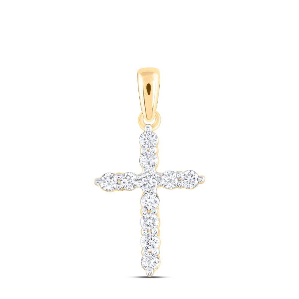 1/4CTW-DIA ANA M CROSS PENDANT Daisy Joyeria