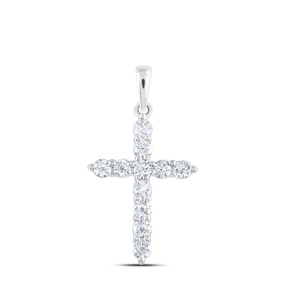 1/2CTW-DIA ANA M CROSS PENDANT Daisy Joyeria