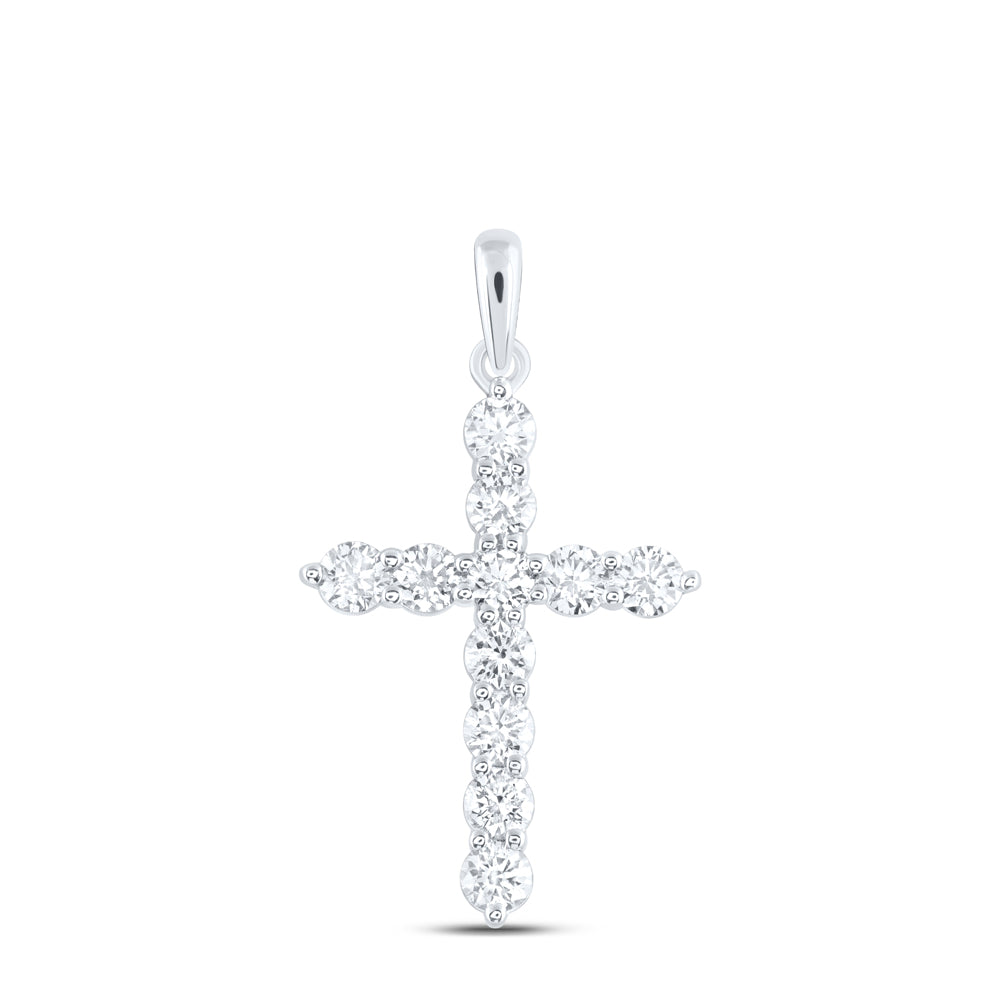 1CTW-DIA ANA M CROSS PENDANT Daisy Joyeria