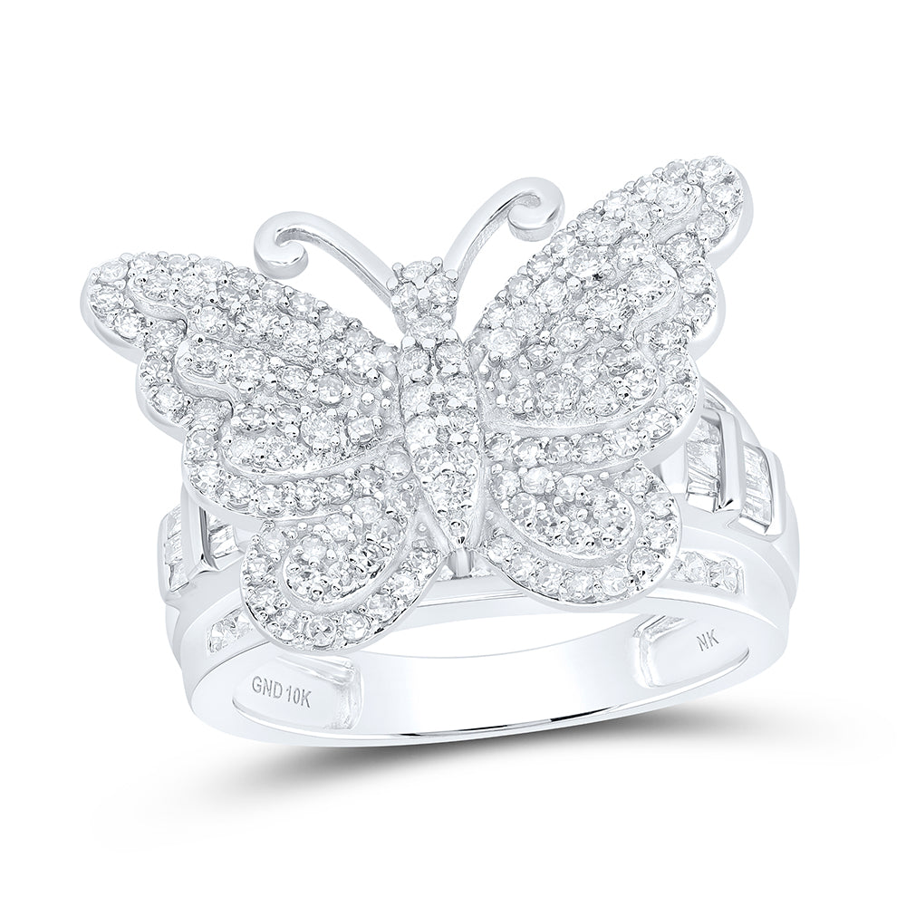 1 1/2CTW-DIA NK FASHION BUTTERFLY RING 7 Daisy Joyeria