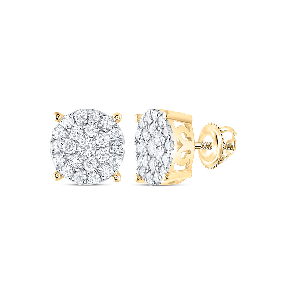 1 1/2CT-DIA NK FASHION ROUND EARING Daisy Joyeria