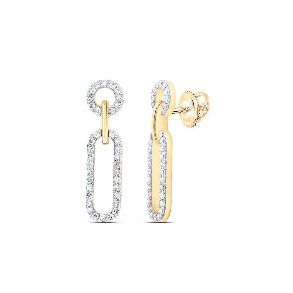 3/8CTW-DIA NK FASHION DANGLING EARRING Daisy Joyeria