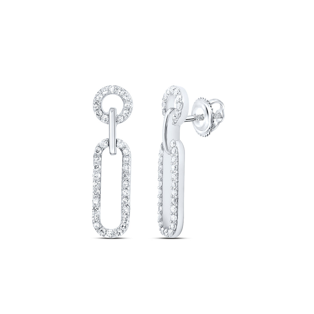 3/8CTW-DIA NK FASHION DANGLING EARRING Daisy Joyeria