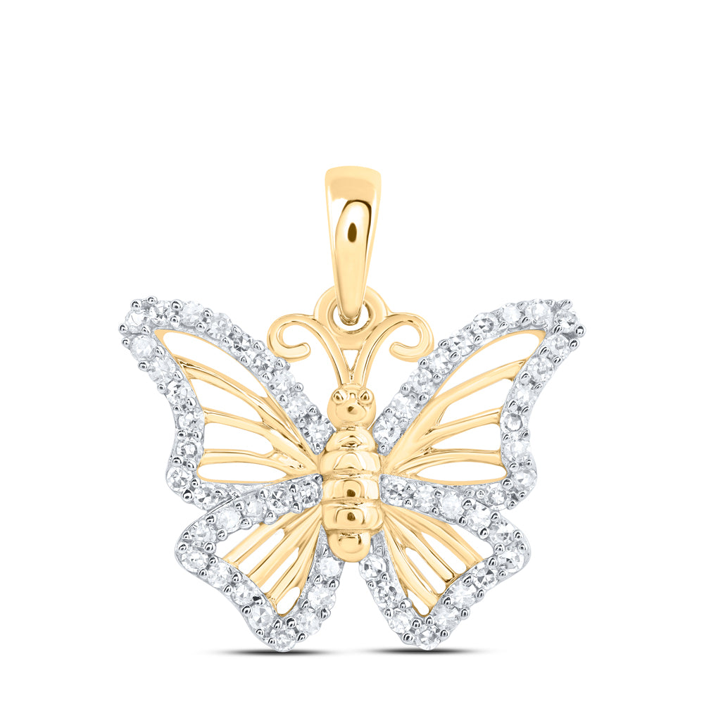 1/4 CTW-DIA NK GIFT BUTTERFLY PENDANT Daisy Joyeria