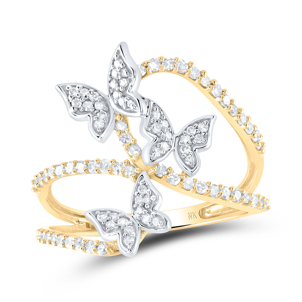 3/8CTW-DIA NK GIFT BUTTERFLY RING 7 Daisy Joyeria