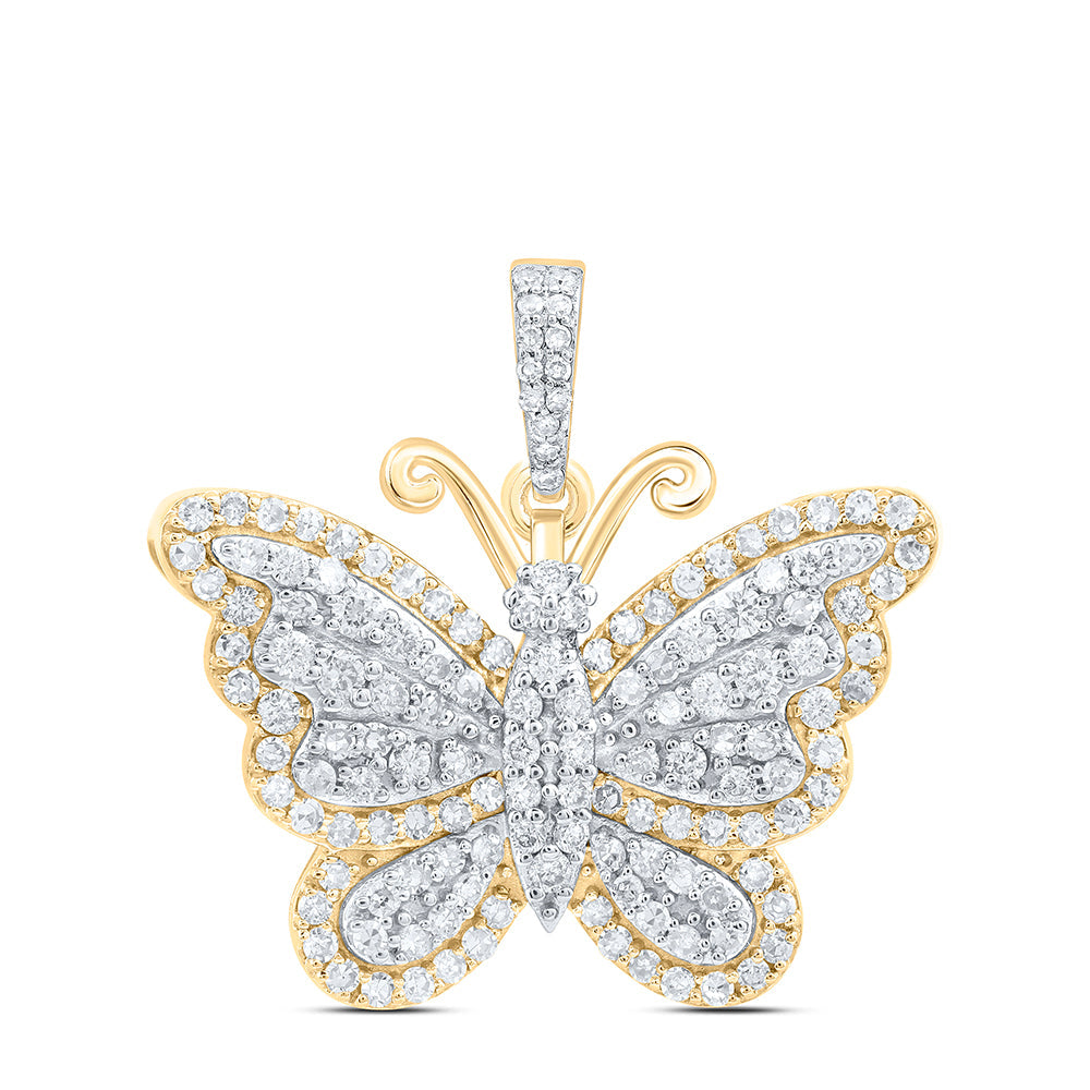 3/4CTW-DIA NK BUTTERFLY FASHION PENDANT Daisy Joyeria