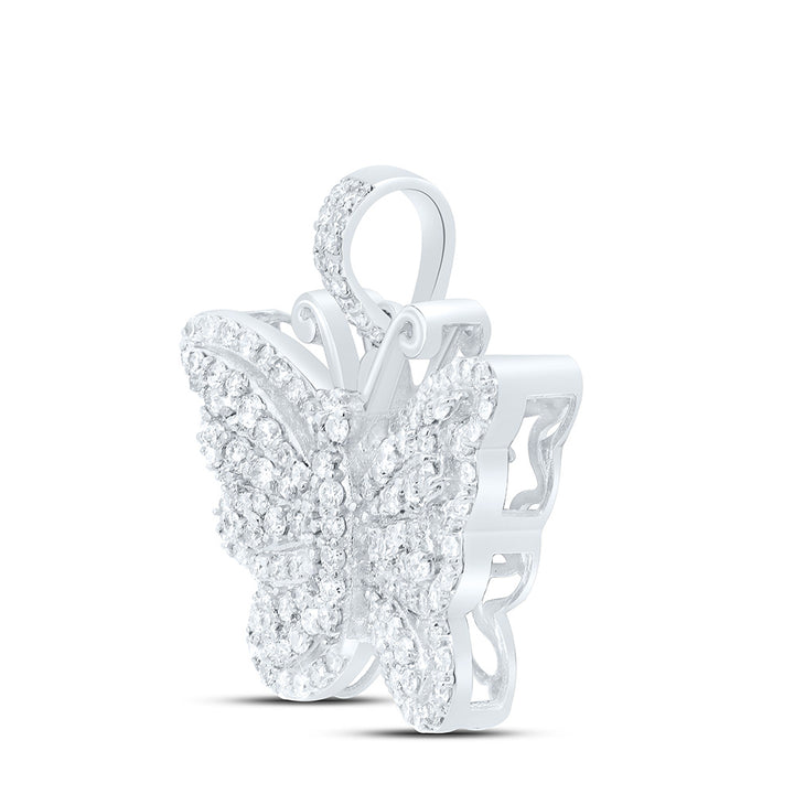 3/4CTW-DIA NK BUTTERFLY FASHION PENDANT Daisy Joyeria