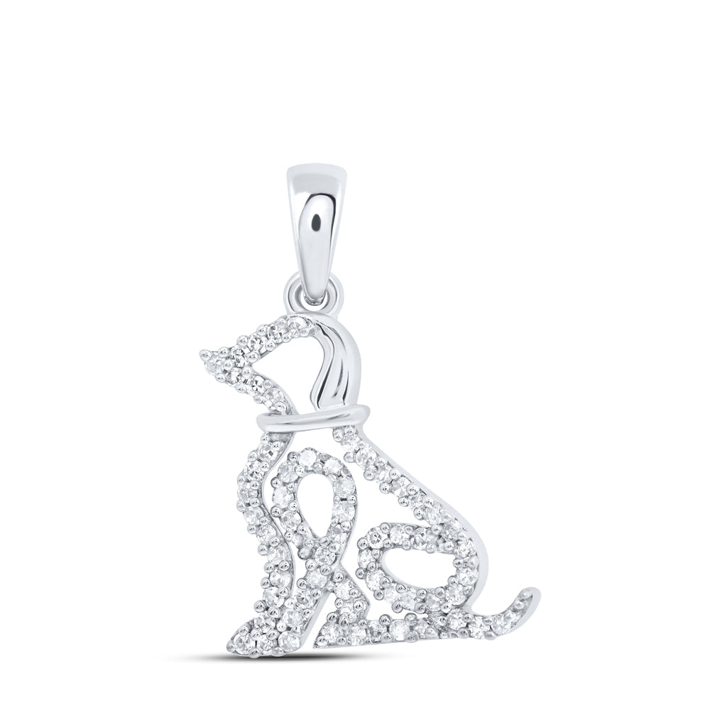 1/5CTW-DIA NK GIFT DOG PENDANT Daisy Joyeria