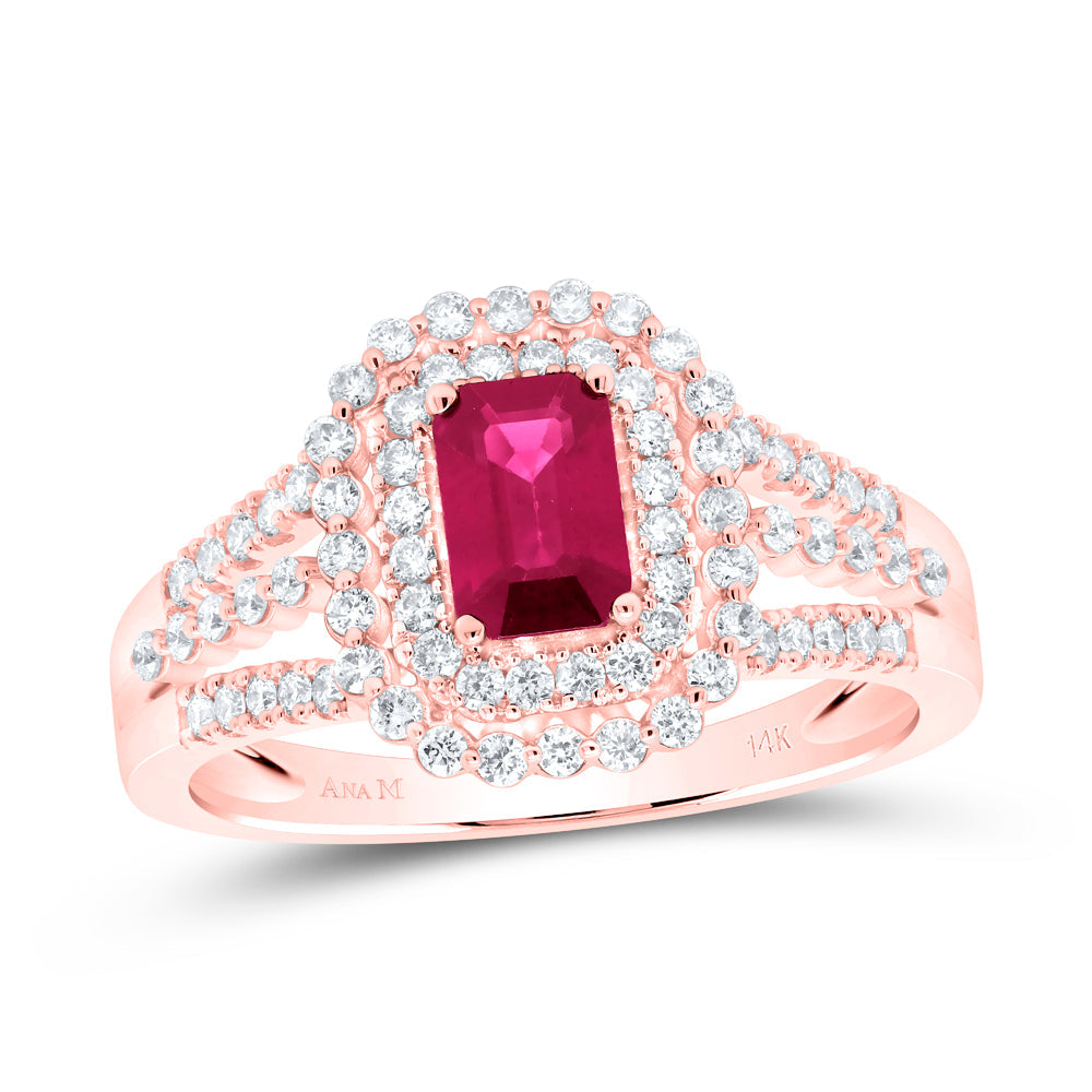 1/2CTW-NAT DIA ANA M 6X4MM EM-RU NAT GEM RING 7 Daisy Joyeria