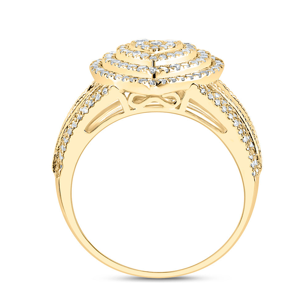 1 CTW NAT DIA NK FASHION HEART RING 7 Daisy Joyeria