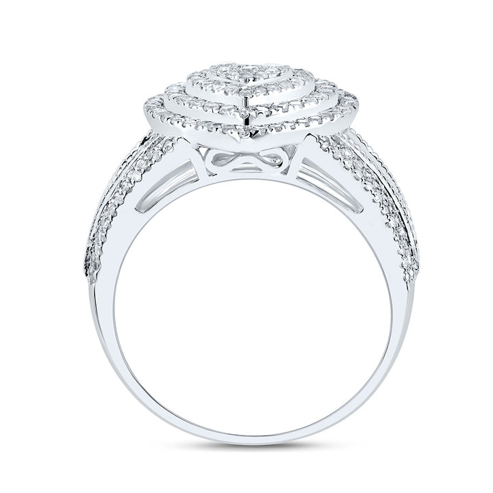 1 CTW NAT DIA NK FASHION HEART RING 7 Daisy Joyeria