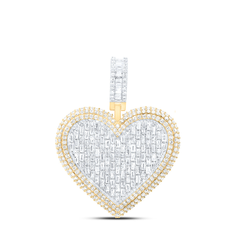 1 7/8CTW-NAT DIA NK FASHION HEART PENDANT Daisy Joyeria