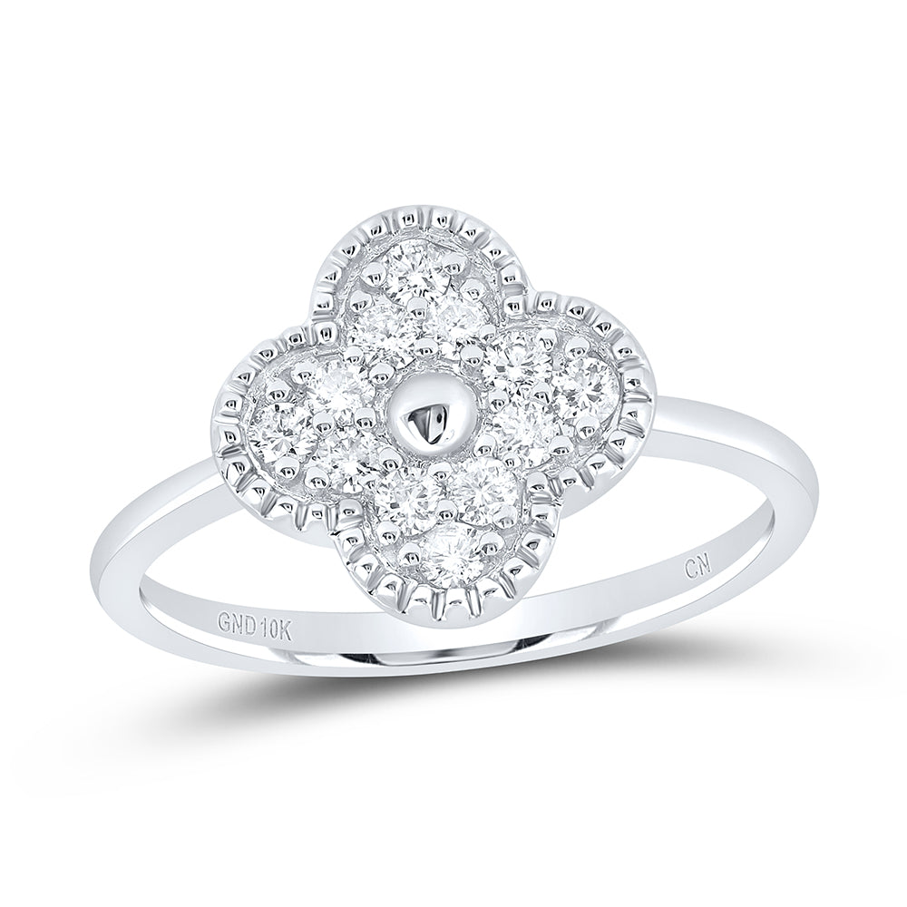 1/3CTW-NAT DIA CN GIFT CLOVER RING 7 Daisy Joyeria