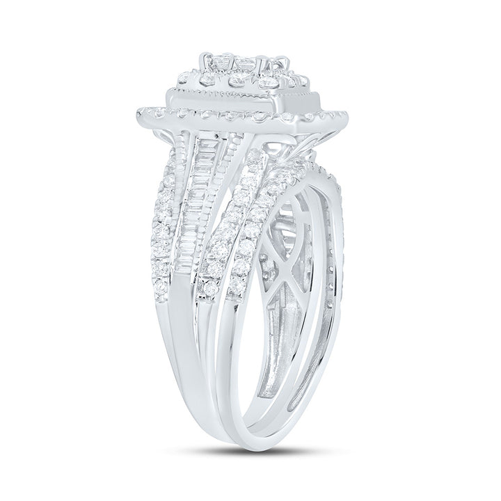 1CTW-NAT DIA CN CUSHION DOUBLE HALO BRIDAL SET 7 Daisy Joyeria