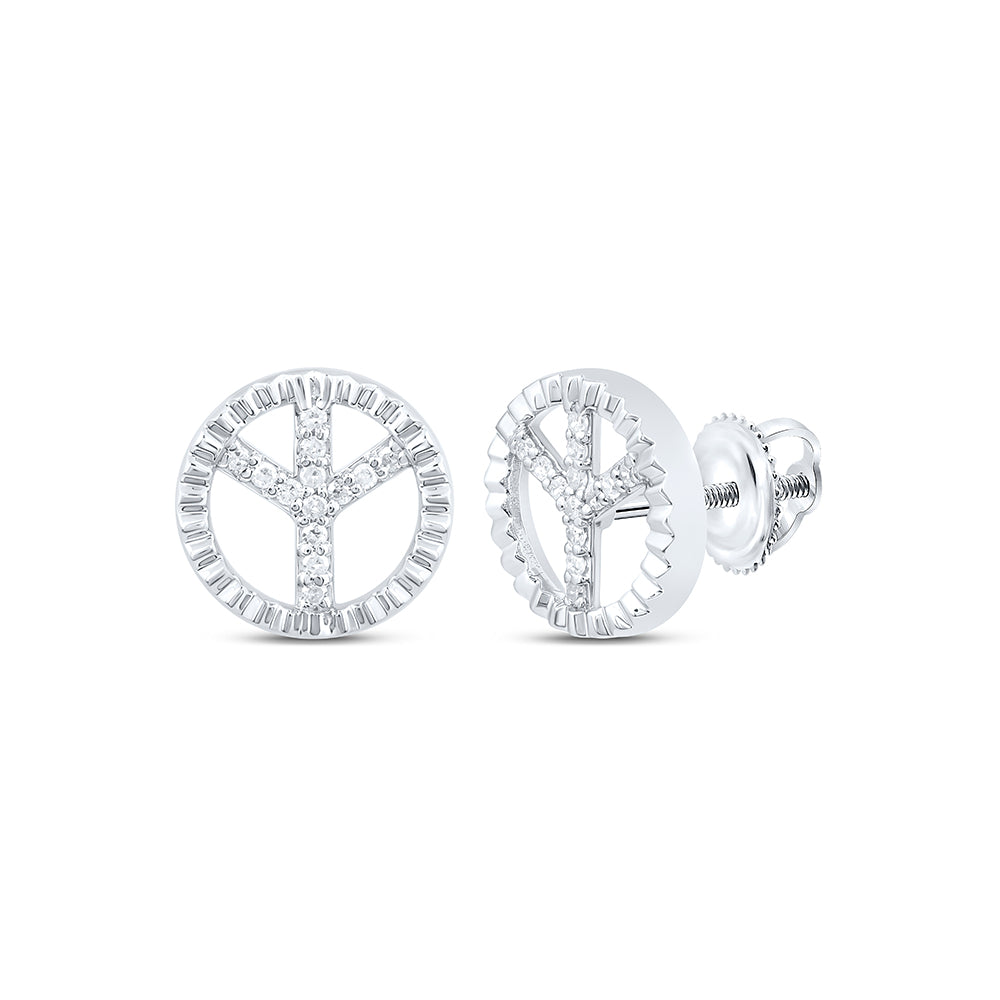 1/10CTW-NAT DIA P1 ROUND EARRING Daisy Joyeria