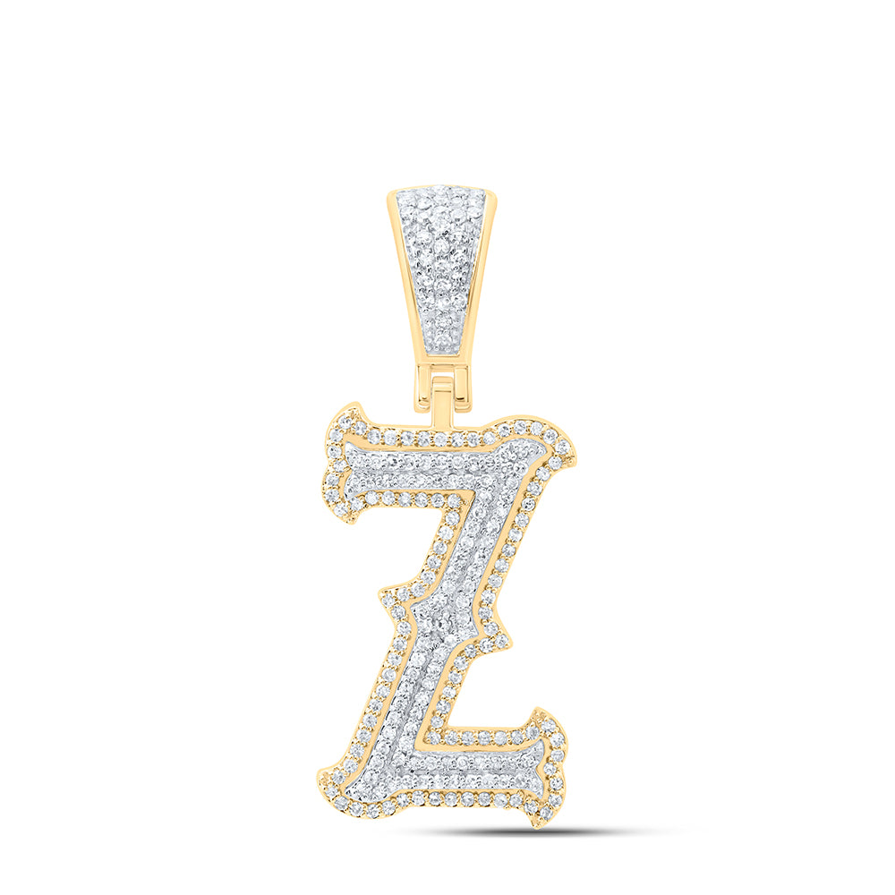 1/2CTW-NAT DIA NK FASHION INITIAL "Z" PENDANT Daisy Joyeria