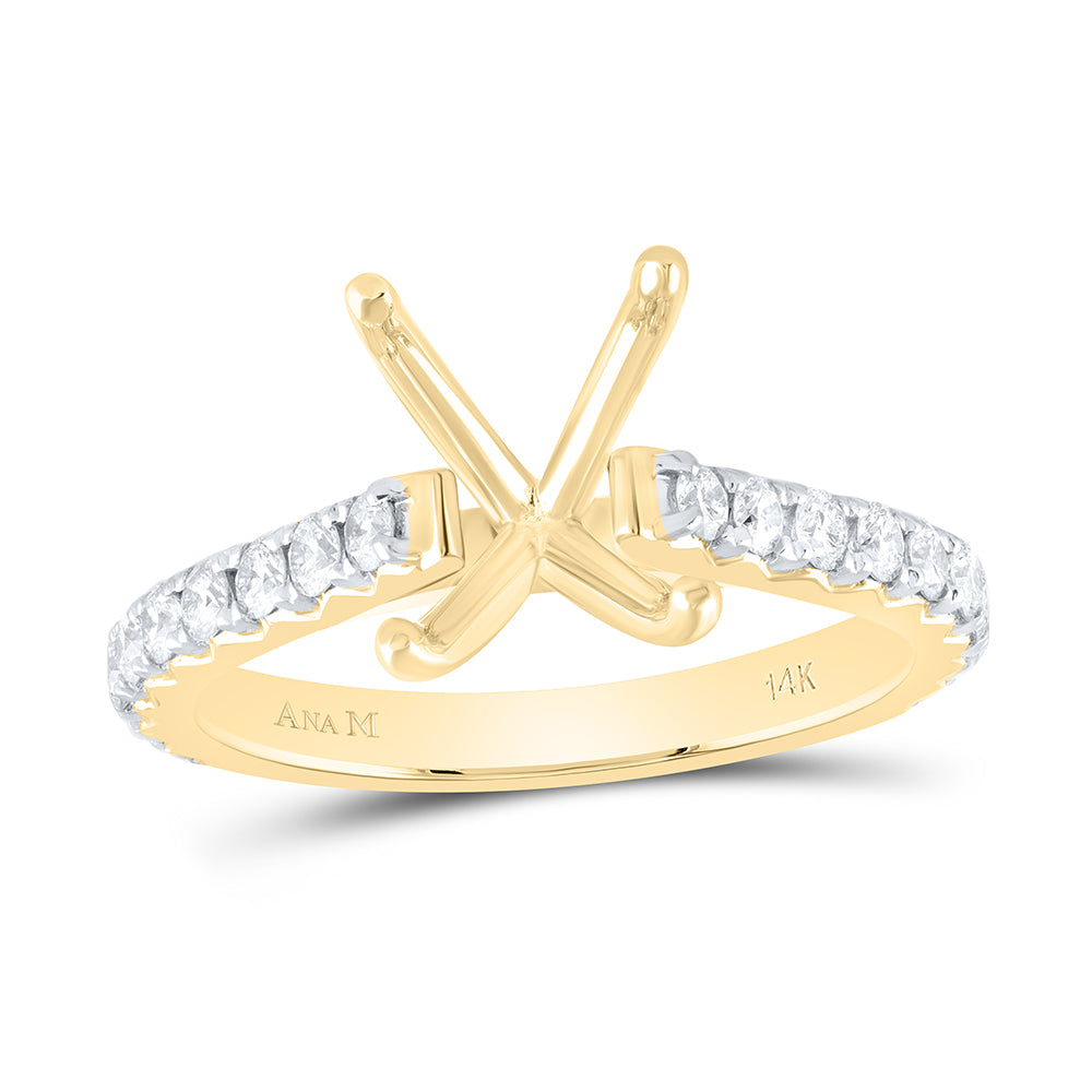 5/8CTW-NAT DIA ANA M 3CT-COV SEMI-MOUNT NO HALO ENGAGEMENT RING Daisy Joyeria