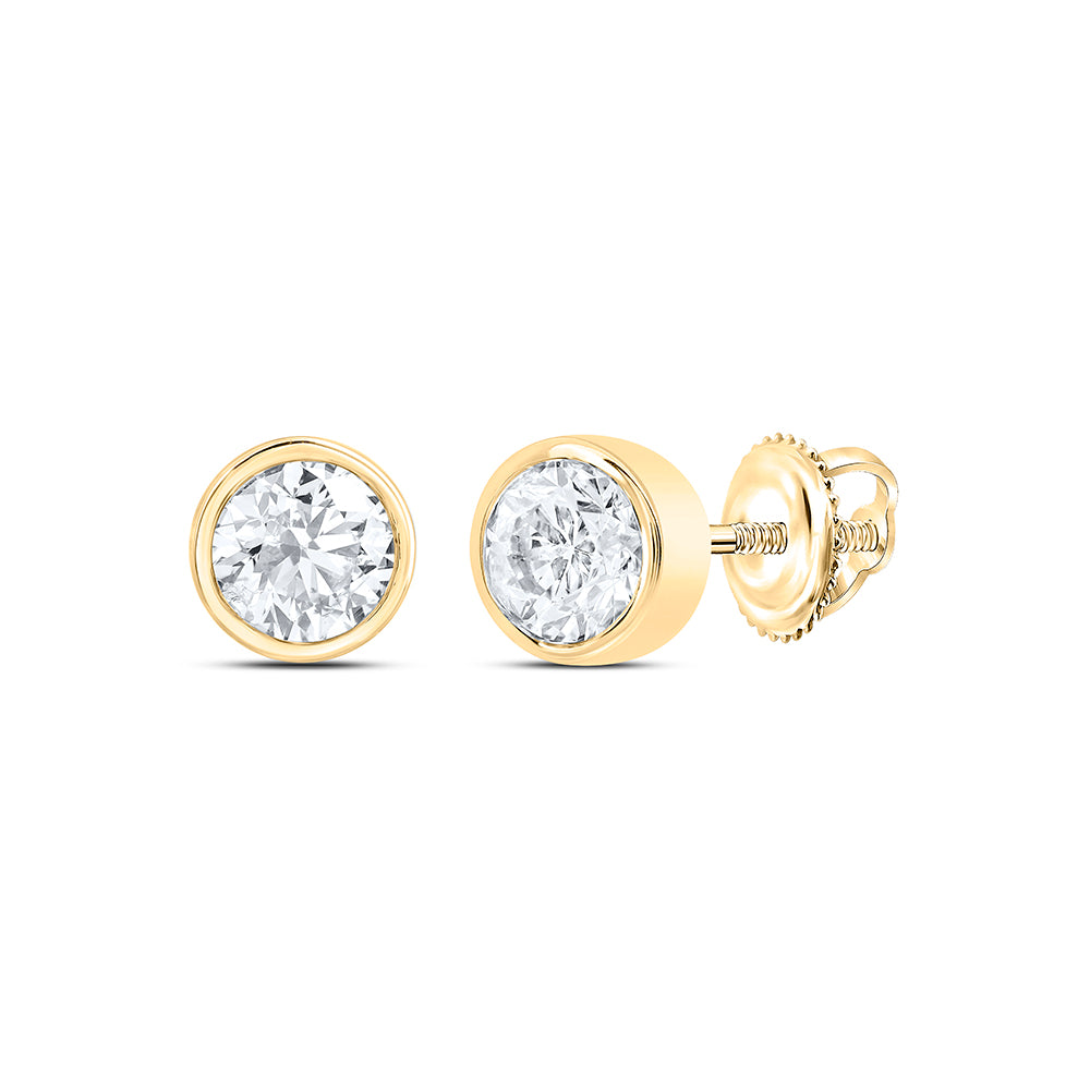 1/2CTW-NAT DIA EXCELLENT STUD SOLITAIRE EARRING Daisy Joyeria