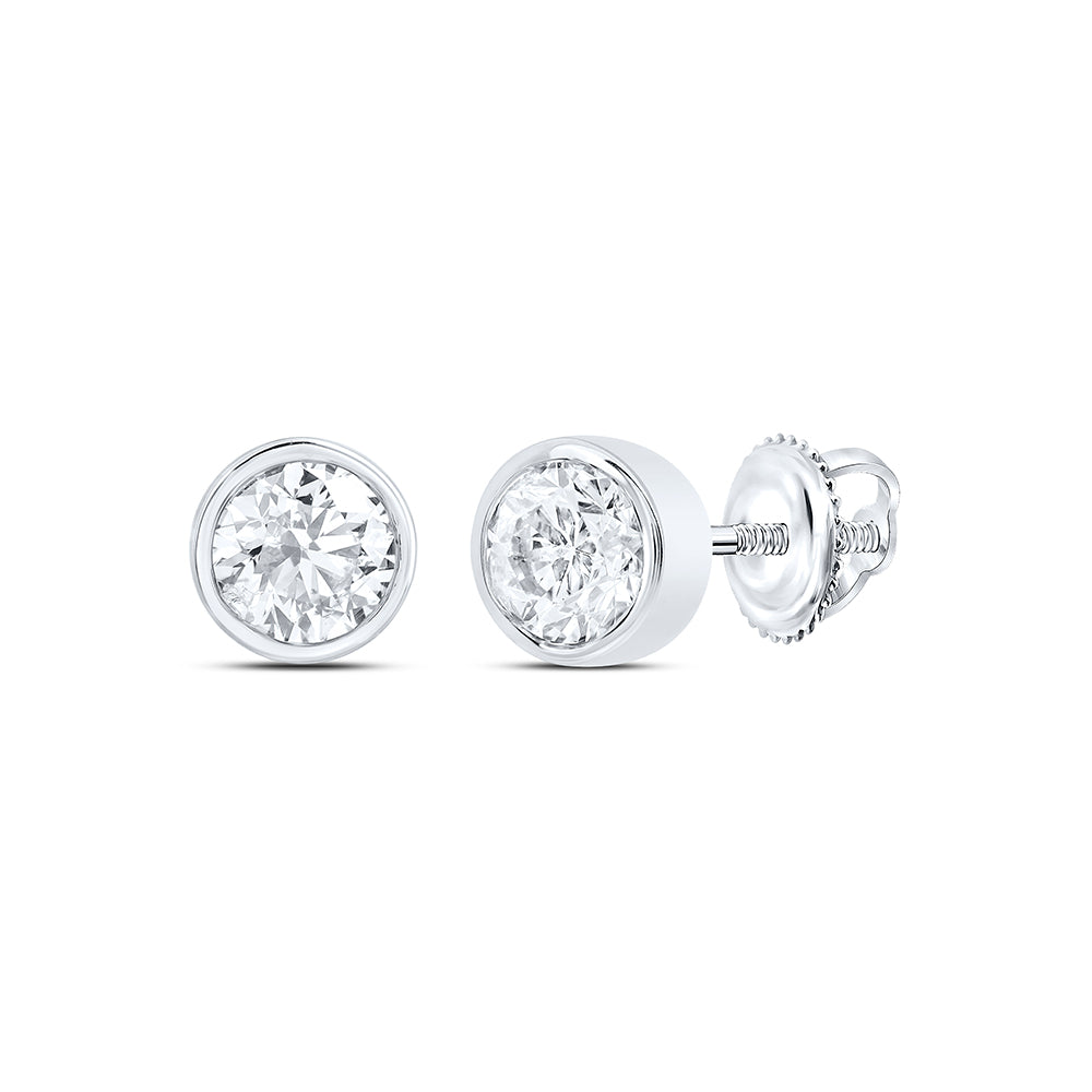 1/2CTW-NAT DIA EXCELLENT STUD SOLITAIRE EARRING Daisy Joyeria