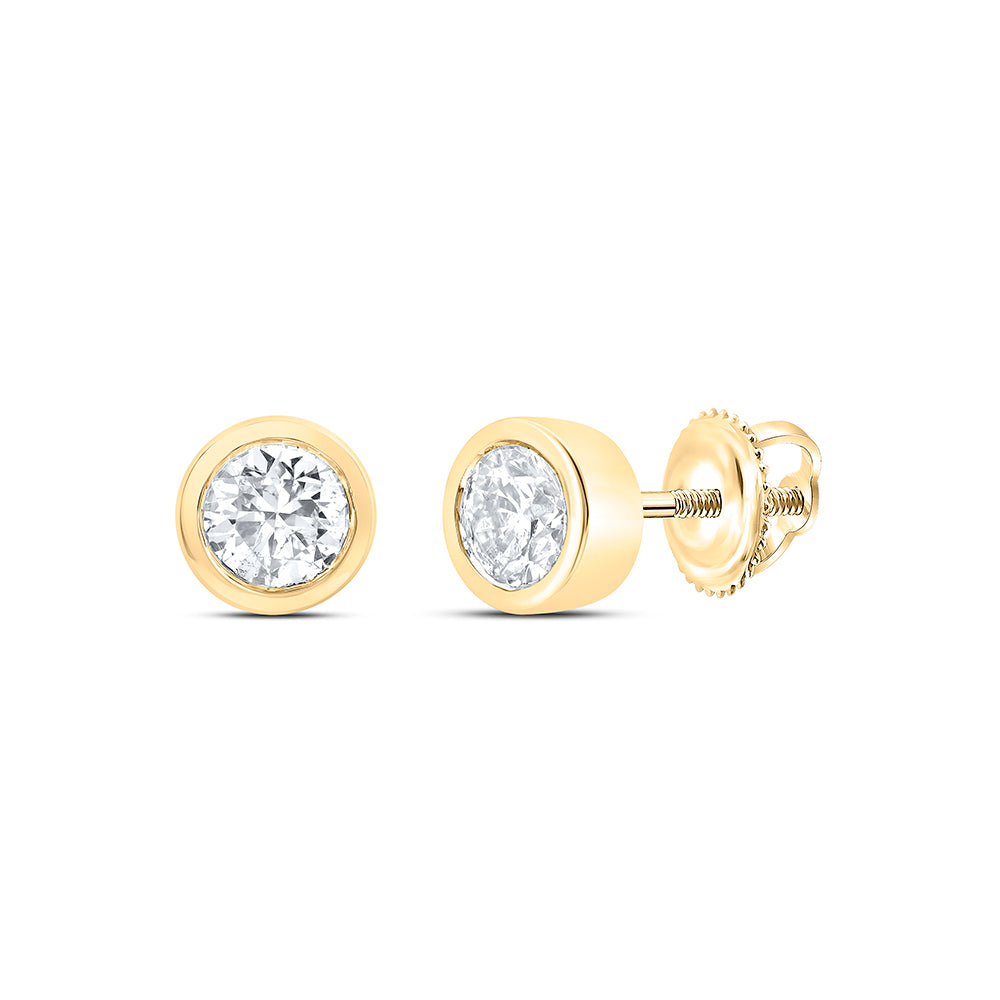 3/4CTW-NAT DIA EXCELLENT STUD SOLITAIRE EARRING Daisy Joyeria