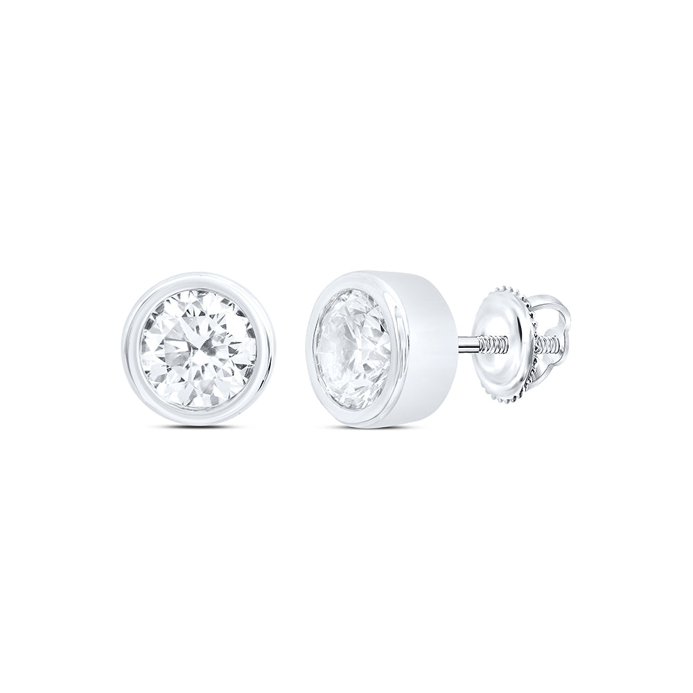 1CTW-NAT DIA EXCELLENT STUD SOLITAIRE EARRING Daisy Joyeria