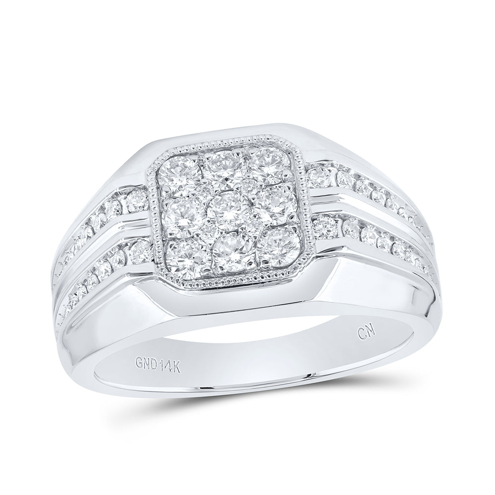 1CTW-NAT DIA CN MENS RING 10 Daisy Joyeria