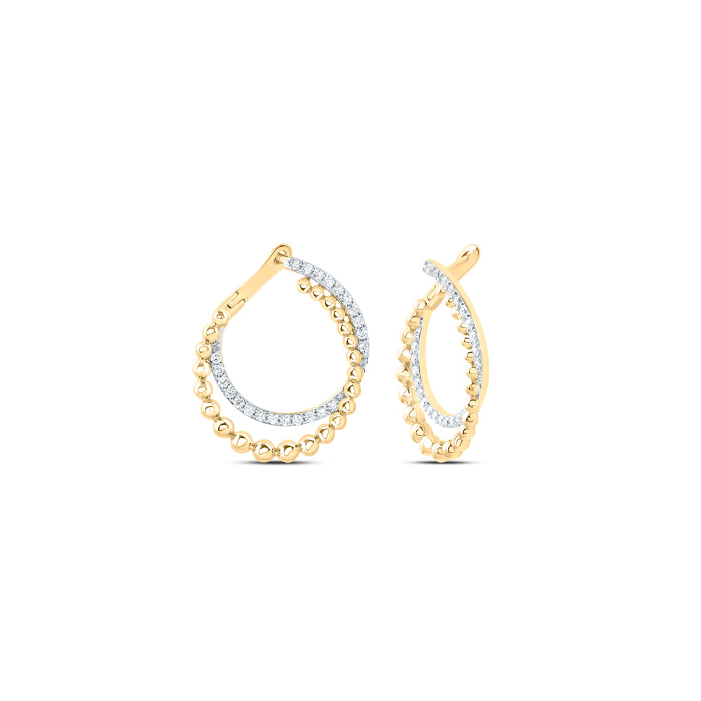 1/2CTW-DIA ANA M FASHION HOOP EARRING Daisy Joyeria