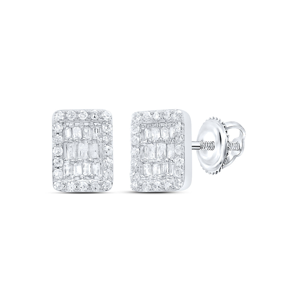 1/3CTW-DIA P1 GIFT EMERALD BAGUETTE EARRING Daisy Joyeria