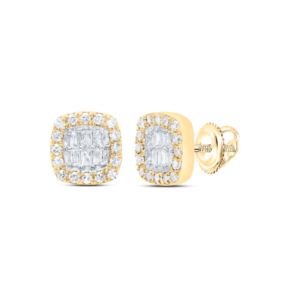 1/4CTW-DIA P1 GIFT CUSHION BAGUETTE EARRING Daisy Joyeria
