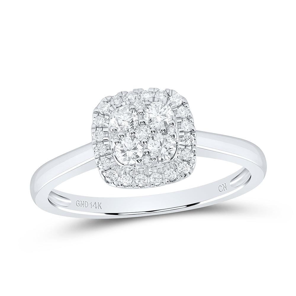1/3CTW-DIA CN FASHION CUSHION RING 7 Daisy Joyeria