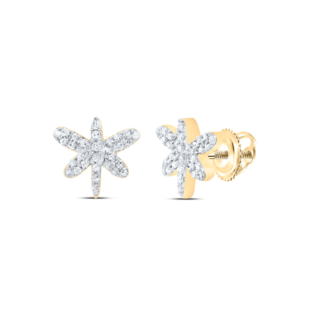 1/6CTW-DIA P1 GIFT EARRING Daisy Joyeria