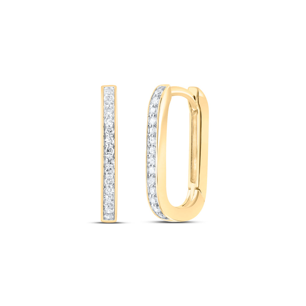 1/6CTW-DIA P1 GIFT HOOPS HUGGIES EARRING Daisy Joyeria