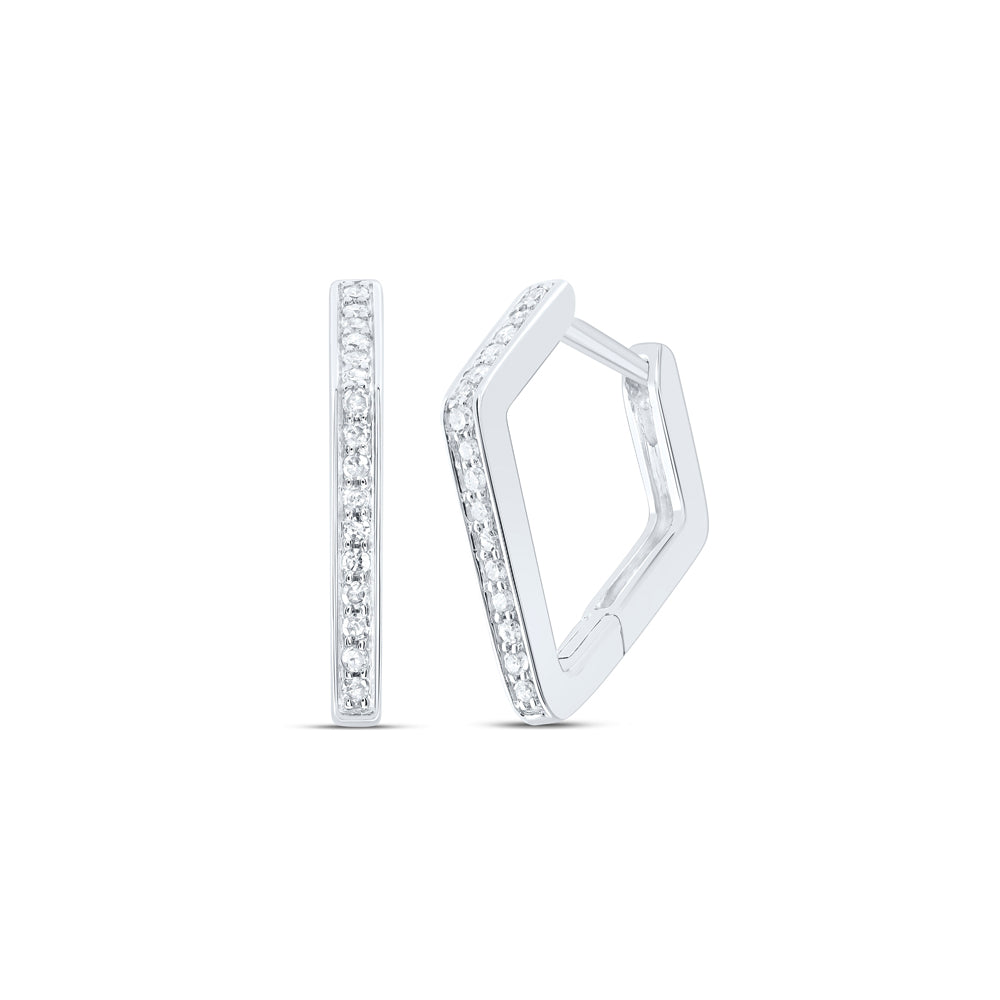 1/6CTW-DIA P1 GIFT HOOPS HUGGIES EARRING Daisy Joyeria
