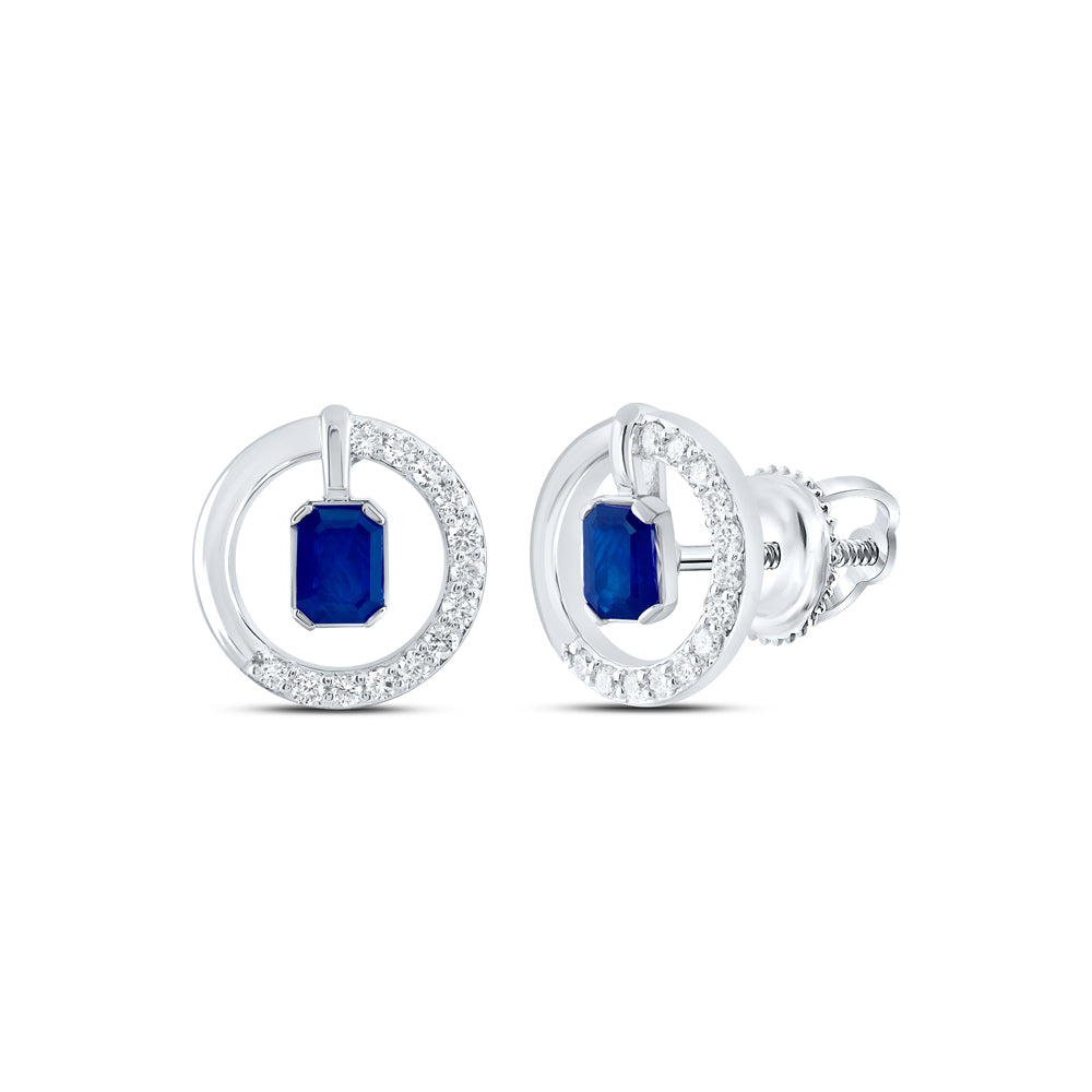 1/6CTW-DIA CN 4X3MM EM-BS NAT GEM FASHION EARRING Daisy Joyeria