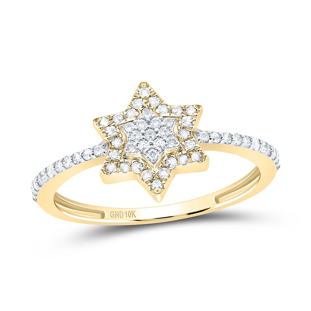 1/5CTW-NAT DIA P1 GIFT STAR RING 7 Daisy Joyeria