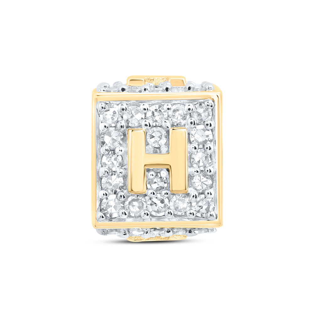 1/3CTW-DIA NK FASHION INITIAL "H" BRACELET BOX Daisy Joyeria