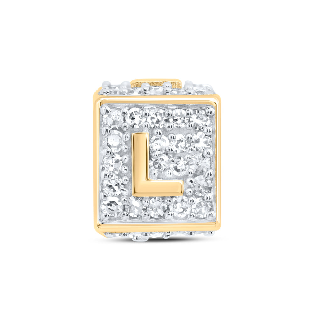 1/3CTW-DIA NK FASHION INITIAL "L" BRACELET BOX Daisy Joyeria