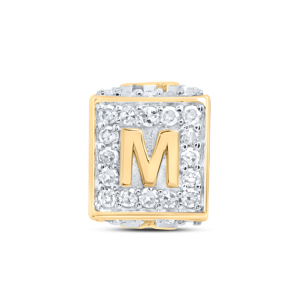 1/4CTW-DIA NK FASHION INITIAL "M" BRACELET BOX Daisy Joyeria