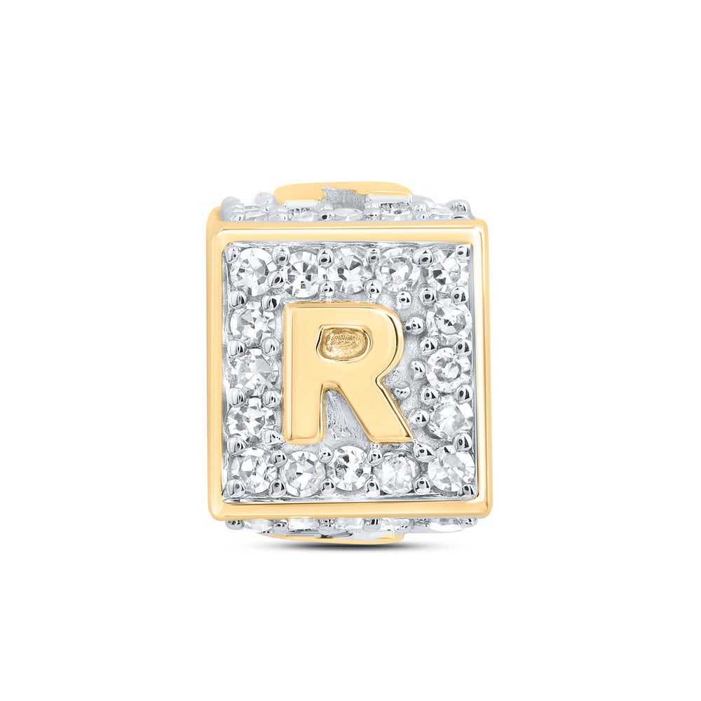 1/4CTW-DIA NK FASHION INITIAL "R" BRACELET BOX Daisy Joyeria