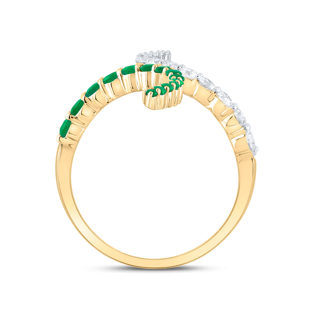3/8CTW-DIA CN 3/8CTW RD-EM NAT GEM RING 7 Daisy Joyeria