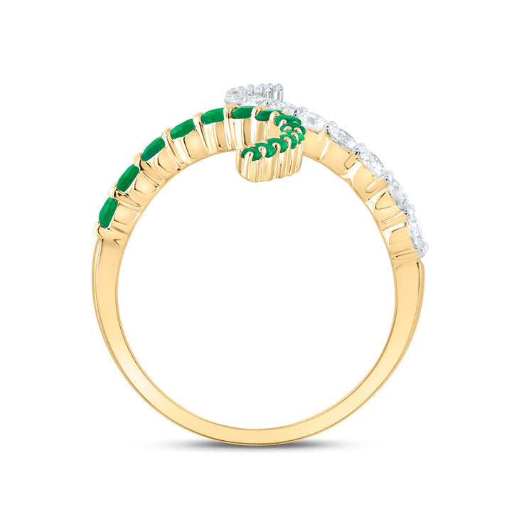 3/8CTW-DIA CN 3/8CTW RD-EM NAT GEM RING 7 Daisy Joyeria