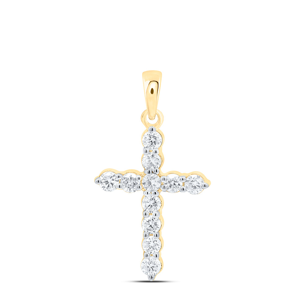 1/2CTW-DIA CN FASHION CROSS PENDANT Daisy Joyeria
