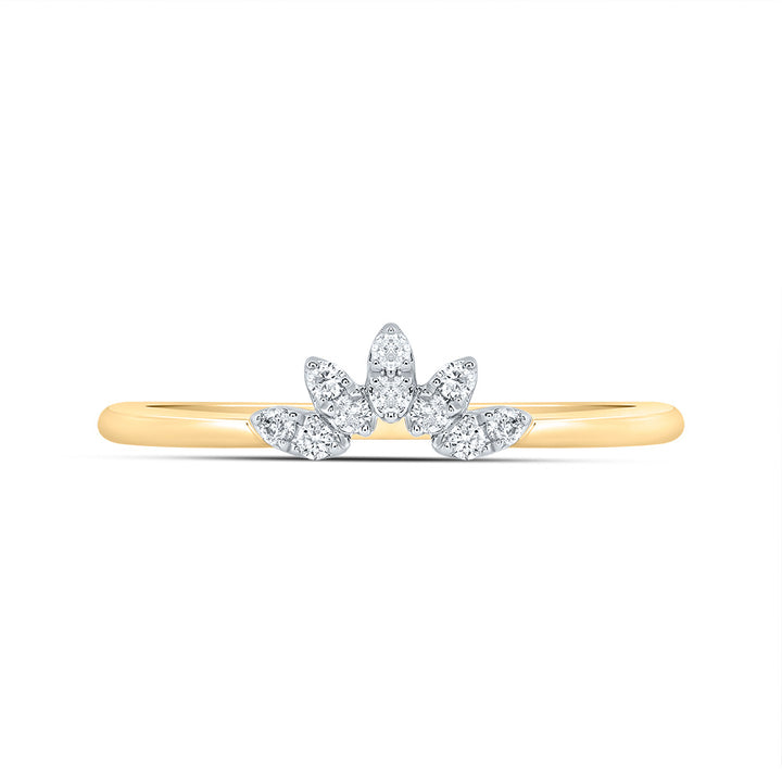 1/10CTW-DIA CN ENHANCER RING 7 Daisy Joyeria