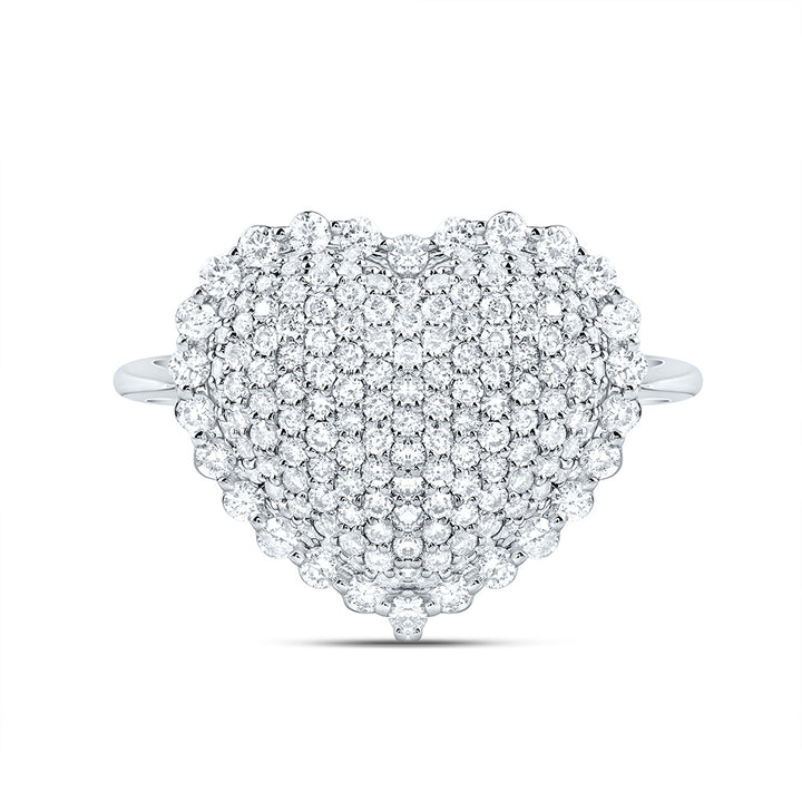 1CTW-NAT DIA CN FASHION HEART RING 7 Daisy Joyeria