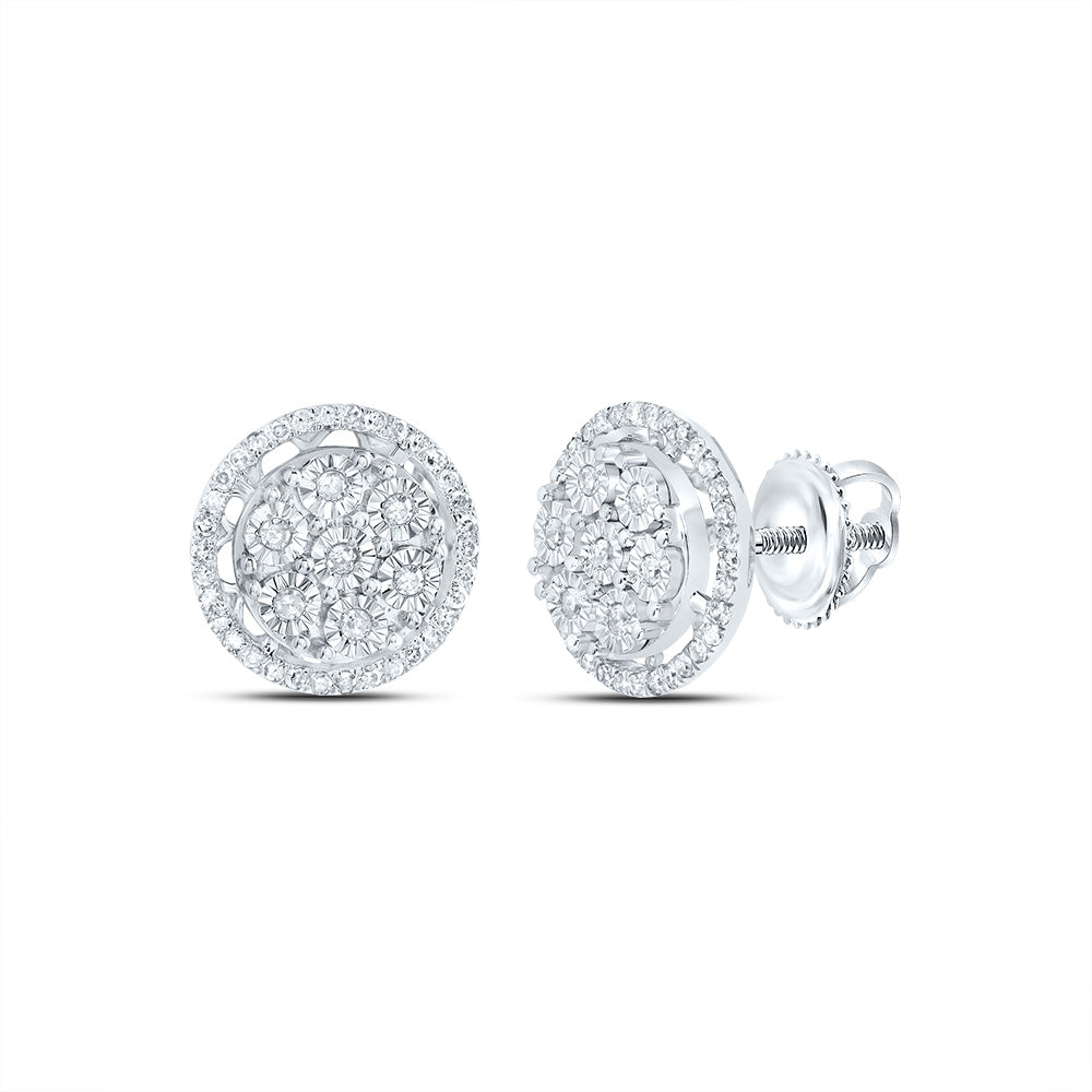 1/3CTW-NAT DIA P1 GIFT ROUND STUD EARRING Daisy Joyeria
